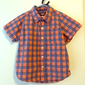 Oshkosh 3T short sleeved button down shirt